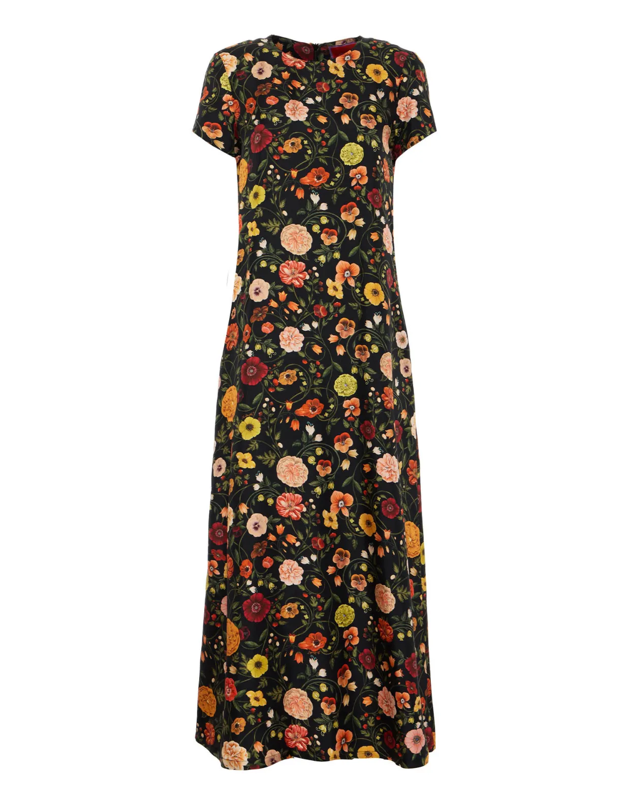 Swing DressBotticelli Black in Silk Twill