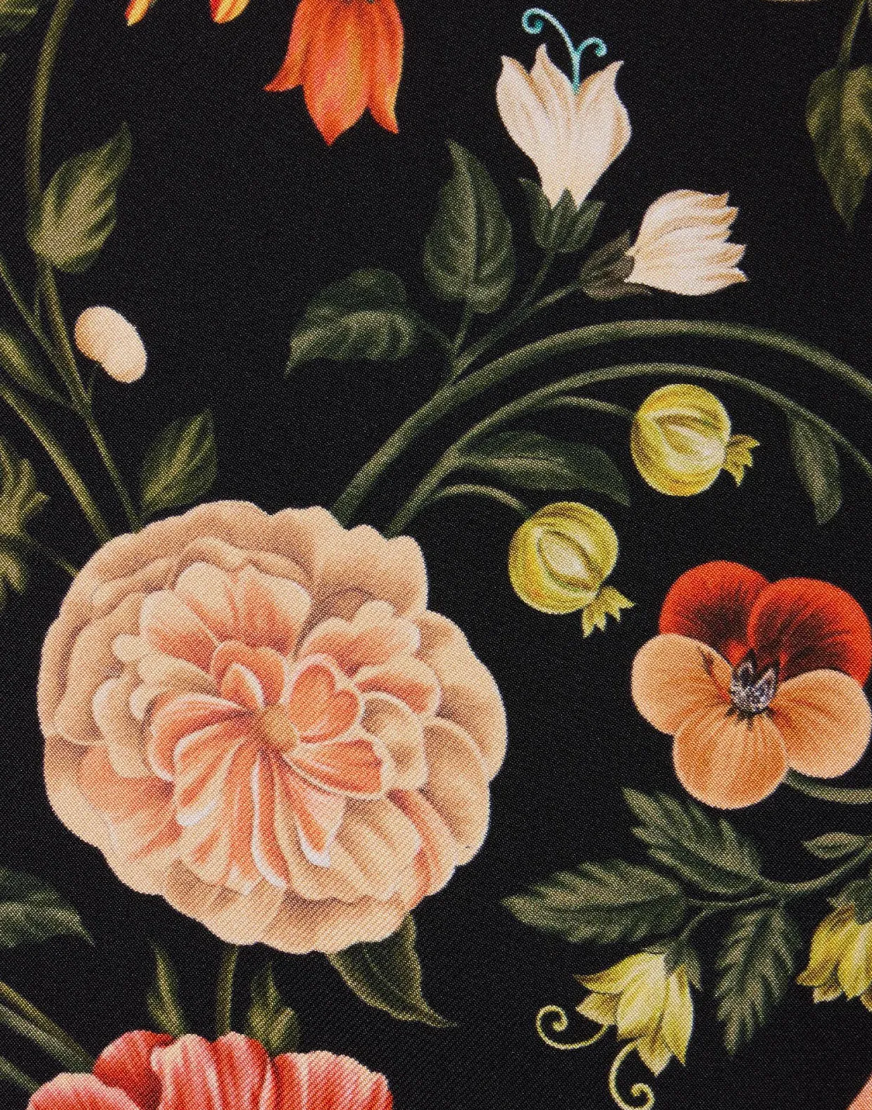 Swing DressBotticelli Black in Silk Twill