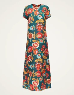 Swing DressHottie Emerald in Silk Twill