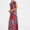 Swing DressLilium Turchese in Silk Twill