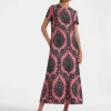 Swing DressOltrarno Pink in Silk Twill