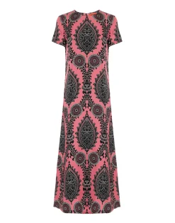 Swing DressOltrarno Pink in Silk Twill