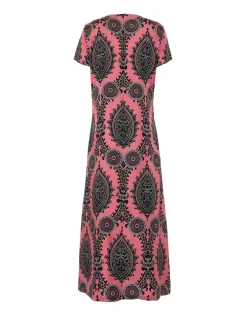 Swing DressOltrarno Pink in Silk Twill