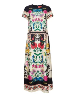 Swing DressPlaza Plac&eacute;e Ivory in Silk Twill