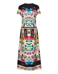 Swing DressPlaza Plac&eacute;e Ivory in Silk Twill