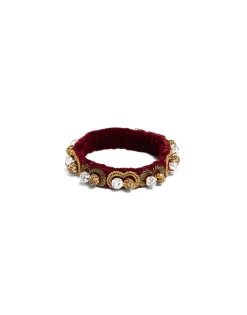 Tesoro BraceletSolid Burgundy in Velvet