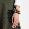 Tesoro Double BraceletSolid Black in Velvet