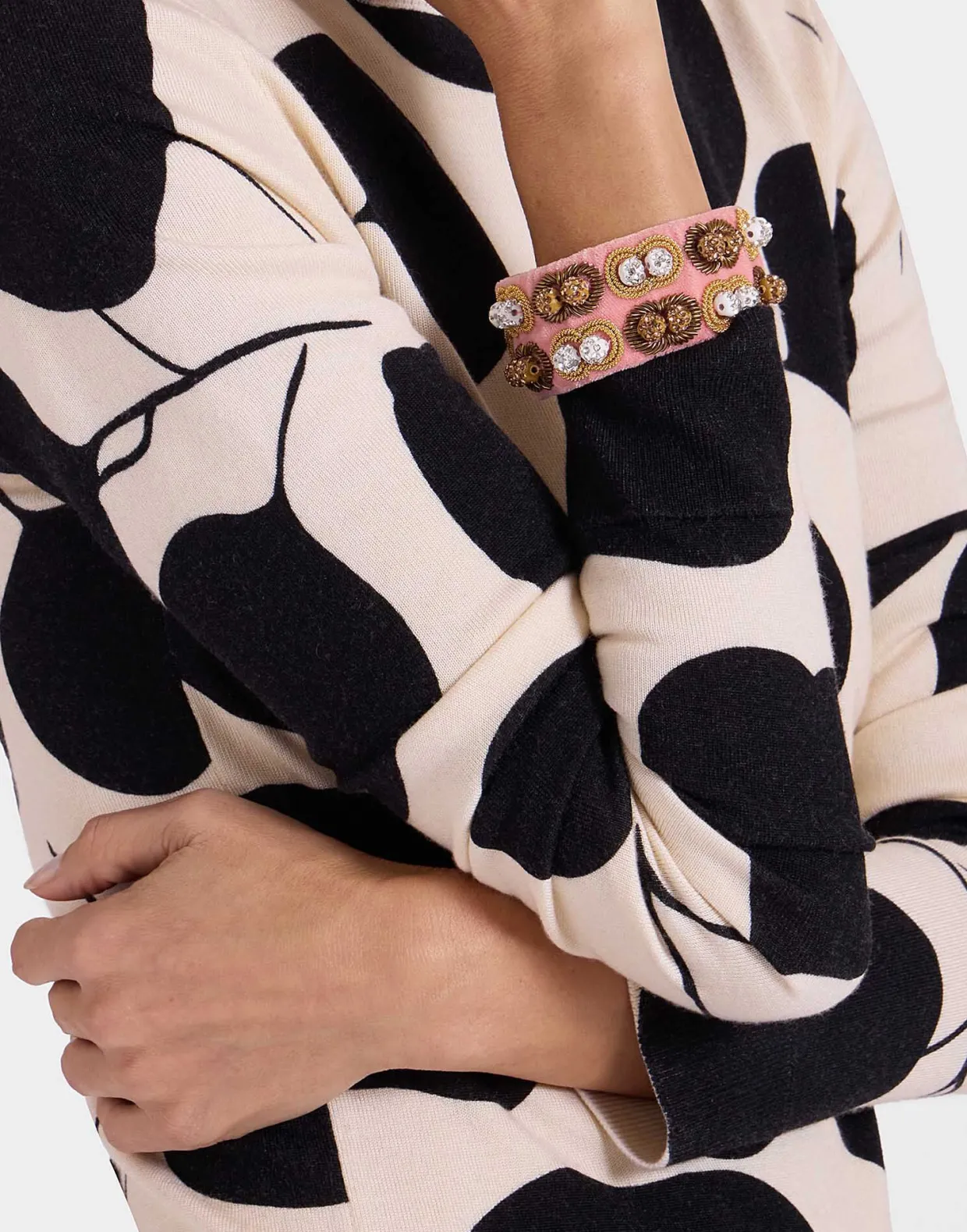 Tesoro Double BraceletSolid Pink in Velvet