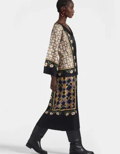 The Apericena DressDazed Placée Black in Silk Twill