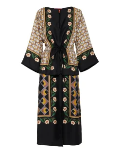 The Apericena DressDazed Placée Black in Silk Twill