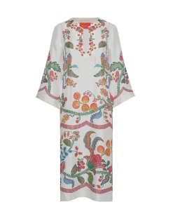 The KaftanGrenadilla Plac&eacute;e Off White in Silk Twill