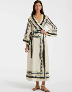 The Wrap DressDoric Plac&eacute;e Cream in Cotton Voile