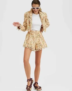 Torero JacketPrimavera Cream in Tweed With Tassels