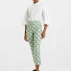 Torero PantsFans Mint in Shot Cotton