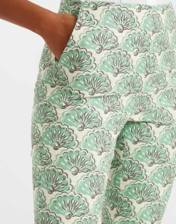 Torero PantsFans Mint in Shot Cotton