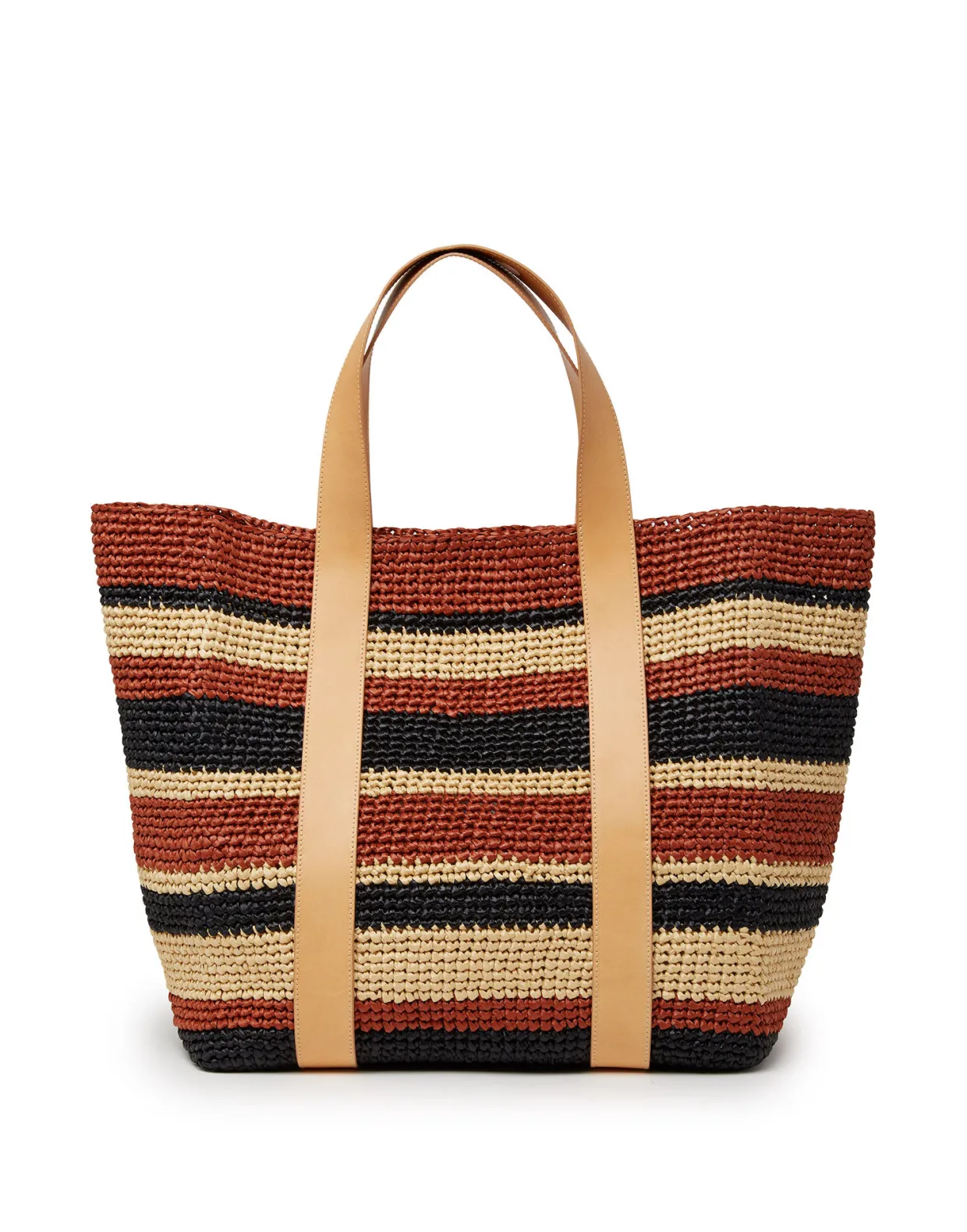 Tote Raffia BagMulticolor Black in Raffia