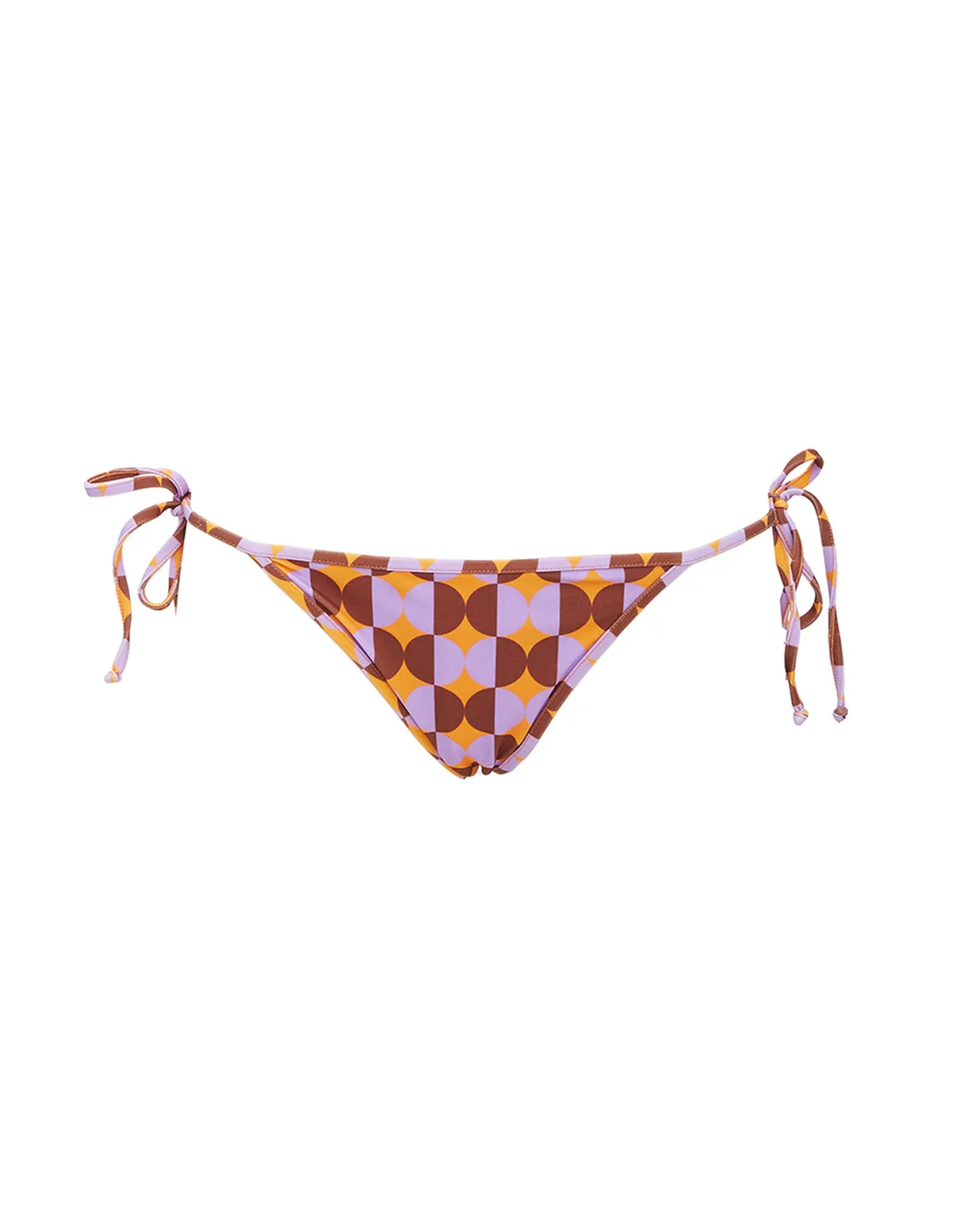 Triangle Bikini BottomMezzaluna Orange in Lycra