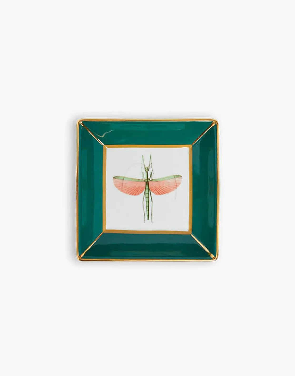 Trinket TrayLibellula Green in Porcelain