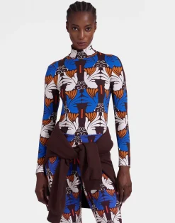 TurtleneckAli Chocolate in Skinny Jersey