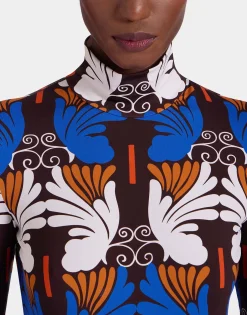 TurtleneckAli Chocolate in Skinny Jersey