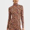 TurtleneckLady Leopard in Skinny Jersey