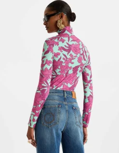 TurtleneckLilium Purple in Skinny Jersey