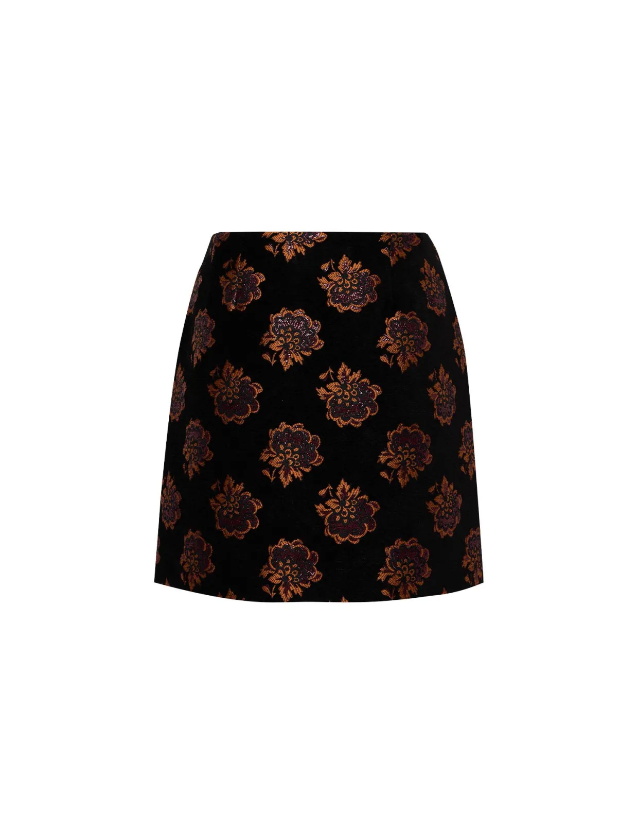 Twiggy SkirtRosette Black in Jacquard
