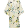 Unisex Big RobeOrchidea Bianco in Cotton