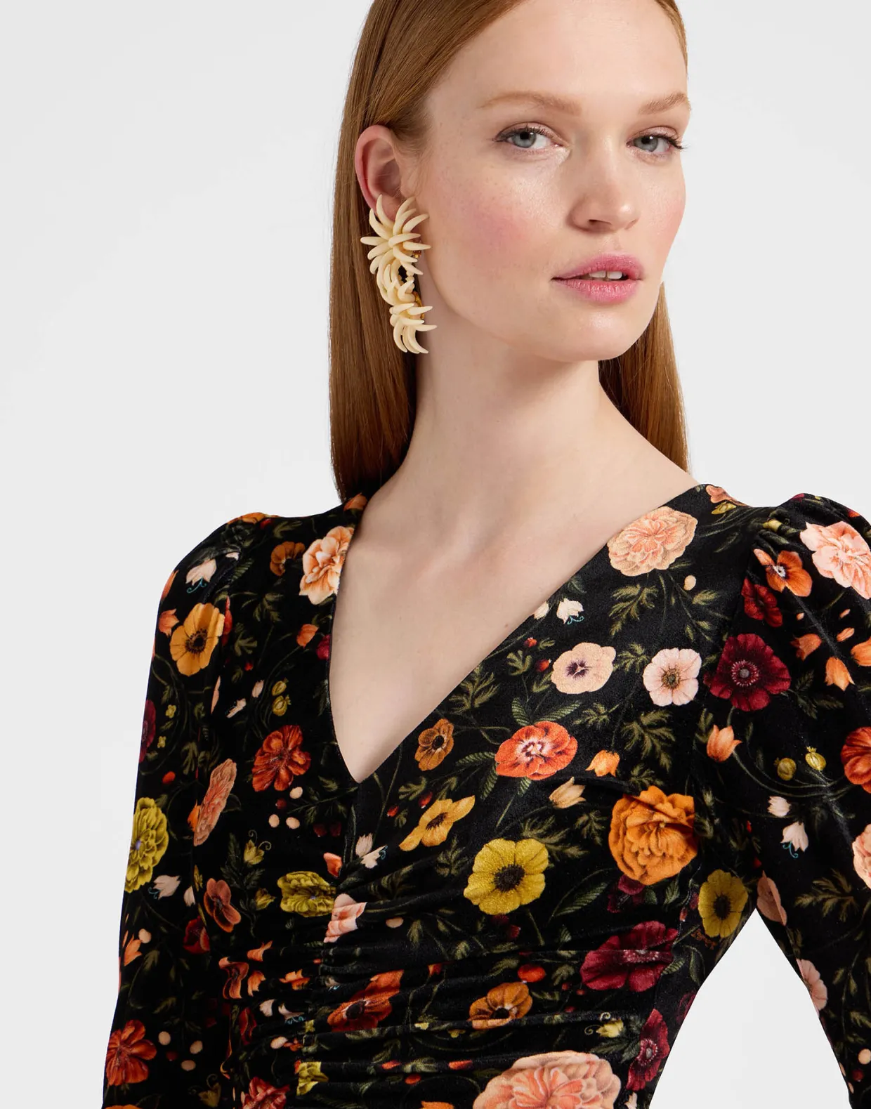 Vaudeville DressBotticelli Black in Velvet Stretch