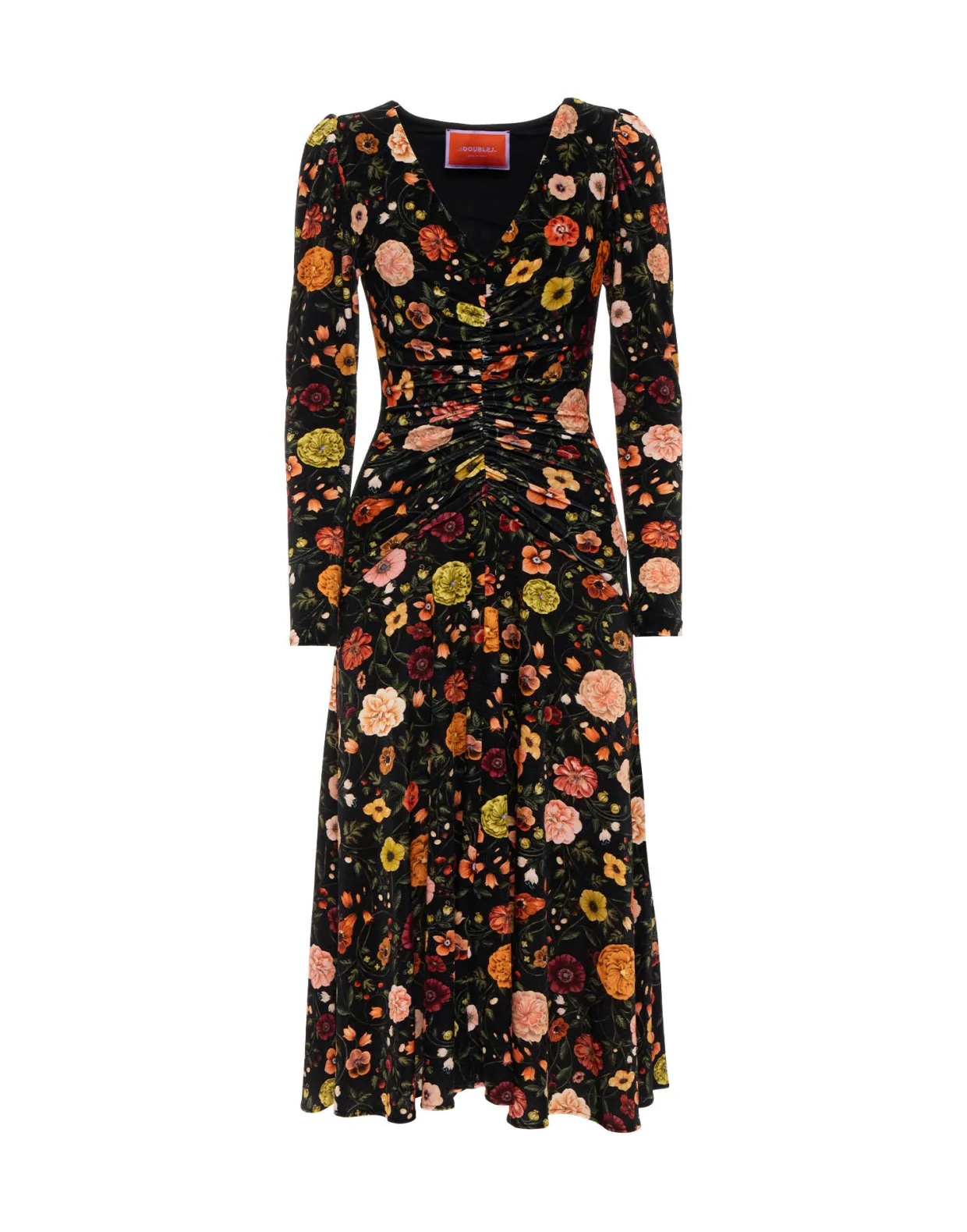 Vaudeville DressBotticelli Black in Velvet Stretch